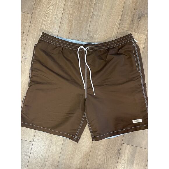 Tommy Hilfiger Original Swim Wear Brown Board Shorts Men’s XXL - Picture 1 of 11